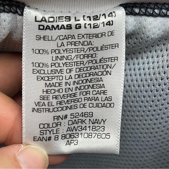 Vintage Athletic Works, Lined Track Pants. Size Large. Navy Blue. Excellent cond - Picture 4 of 7